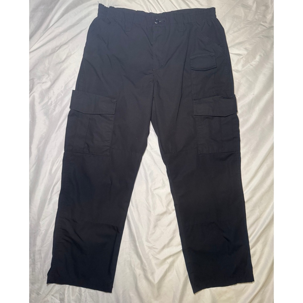 Propper Tactical Cargo Pants Mens 36/30 Black Ripstop Workwear